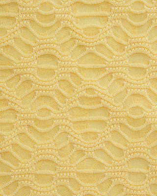Yellow Jacquard Textured Bikini Set