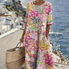 Vestido estampado holgado