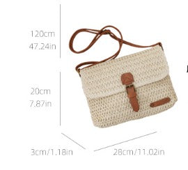 Sarah™ | Woven Straw Crossbody Bag