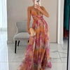 Giselle | Vestido largo encantador con estampado floral