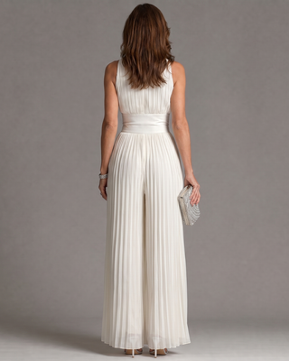 Zakira™ | Elegant Pleated Jumpsuit