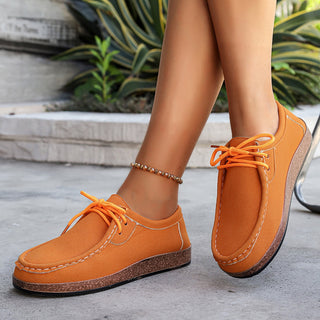 YLYL Zapatillas de Plataforma para Mujer de Caña Baja con Cordones de Moda Cómodas Casuales para Caminar