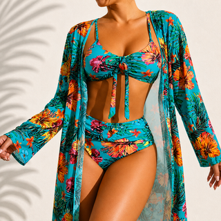 Bikini 3 piezas elegante tropical Marie