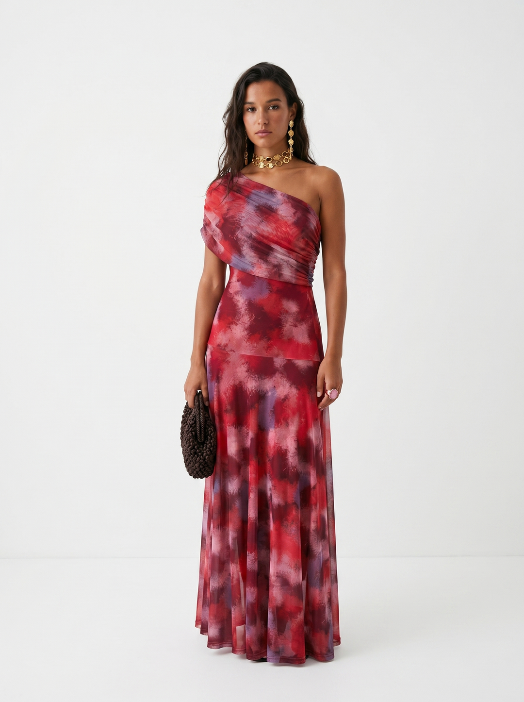 Nerea - Vestido Maxi Hombros Descubiertos - vista frontal