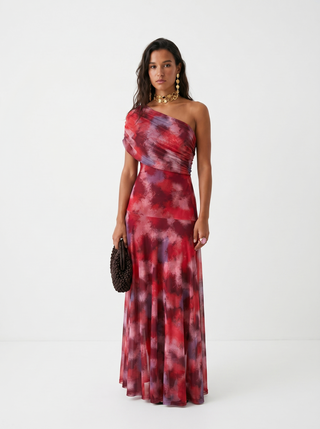 Nerea - Vestido Maxi Hombros Descubiertos - vista frontal
