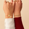 Pulseras de corazón a juego
