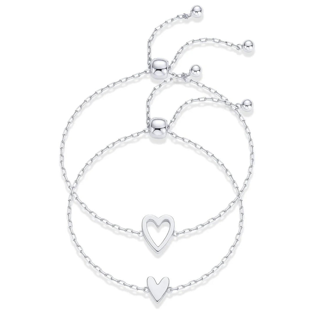 Pulseras de corazón a juego