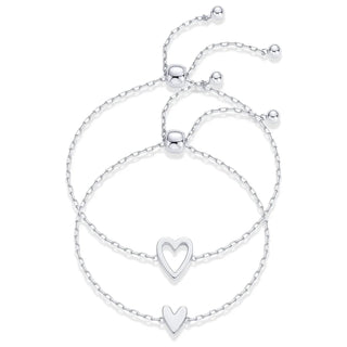 Pulseras de corazón a juego