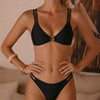 Black O-Ring Triangle Bikini Set