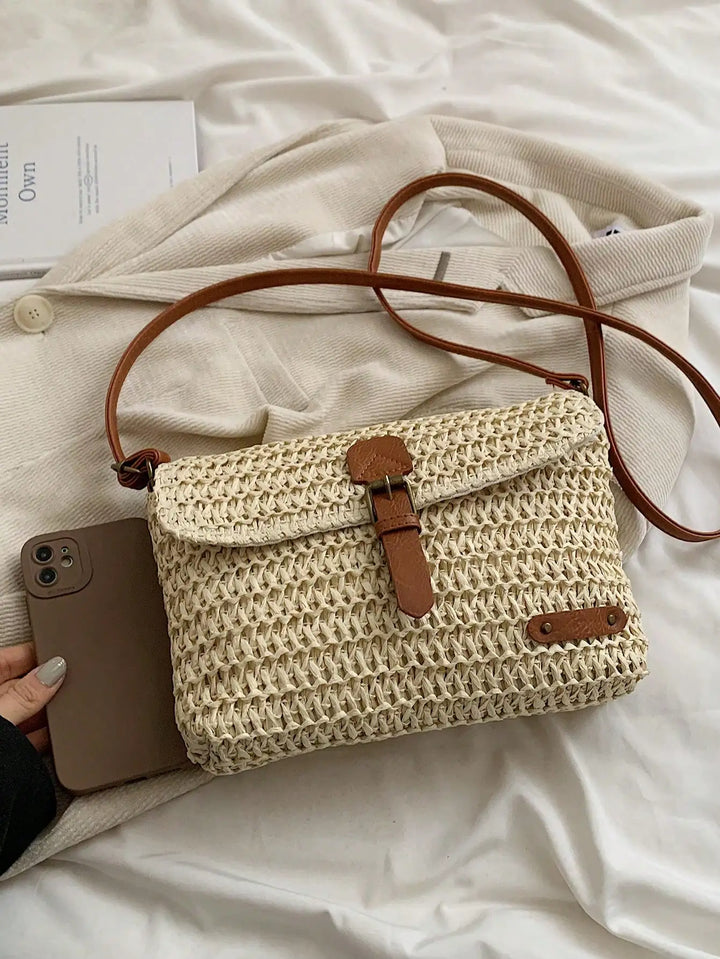 Sarah™ | Woven Straw Crossbody Bag