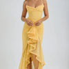 Chloe™ | Vestido amarillo de malla