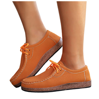 YLYL Zapatillas de Plataforma para Mujer de Caña Baja con Cordones de Moda Cómodas Casuales para Caminar