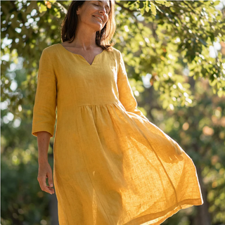 Vestido de lino elegante y fresco para primavera