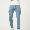 Pantalón Cargo elástico azul