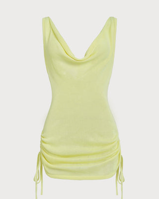 Green Drawstring Cover-Up
