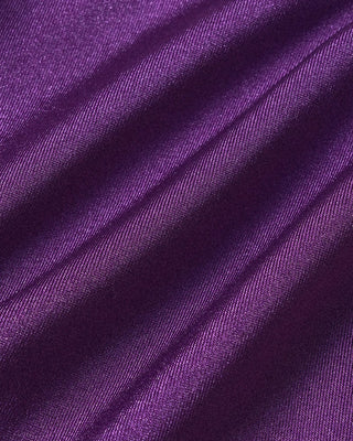 Purple Triangle Drawstring Bikini Set