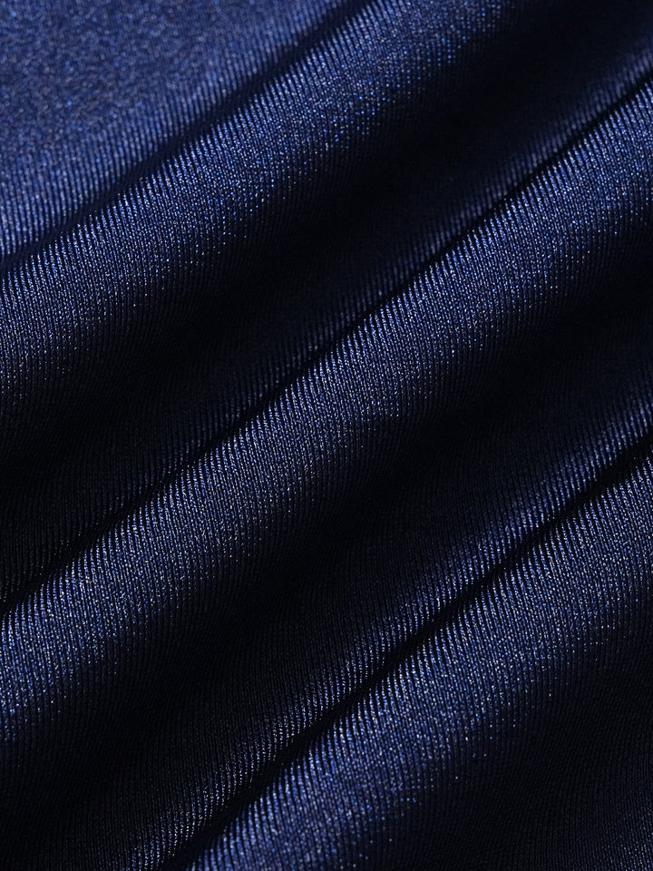 Blue Solid Triangle One Piece