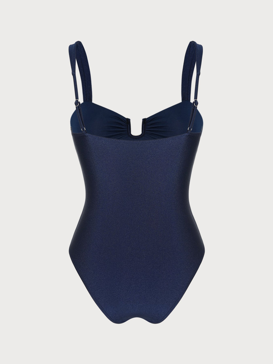Blue Solid Triangle One Piece