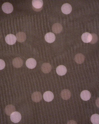 Coffee V Neck Polka Dot Tankini Set