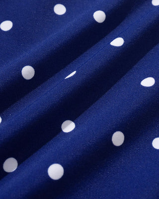 Royal Blue Polka Dot Bikini Set