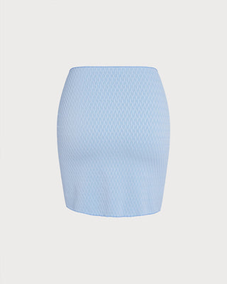 Blue Drawstring Cover-Up