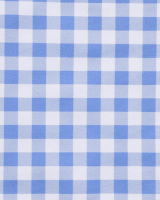 Blue Plaid Underwire One Piece