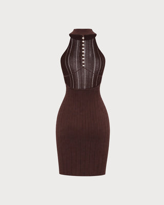 Coffee Viscose Cover-up
