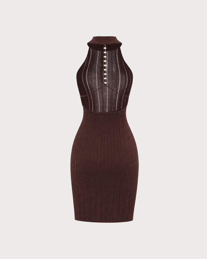 Coffee Viscose Cover-up
