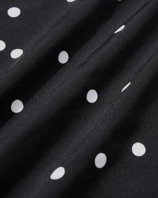 Black Polka Dots One Piece Swimwear