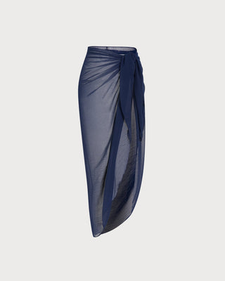 Blue Natural Waisted Cover-up