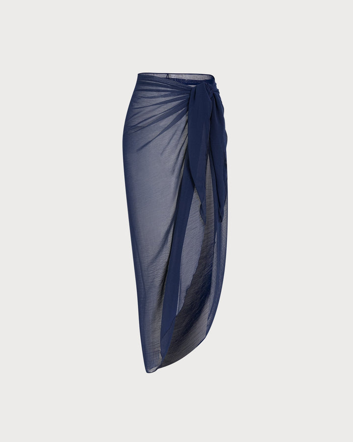 Blue Natural Waisted Cover-up