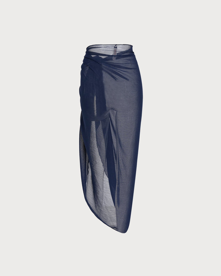 Blue Natural Waisted Cover-up